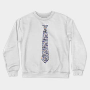 White Paisley Tie Crewneck Sweatshirt